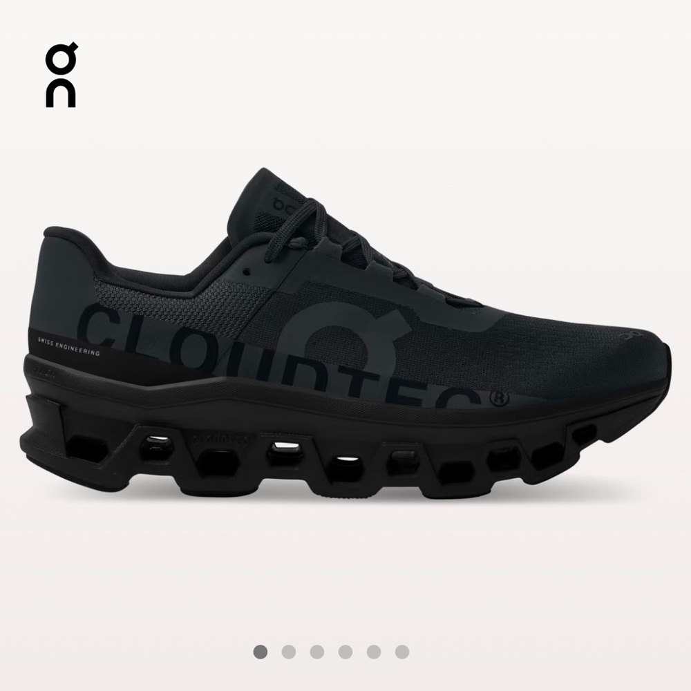 On Cloud Cloudmonster All Black Running Shoe